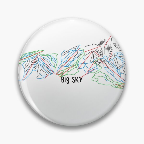 Item preview, Big sky trail map designed and sold by Skier1714.