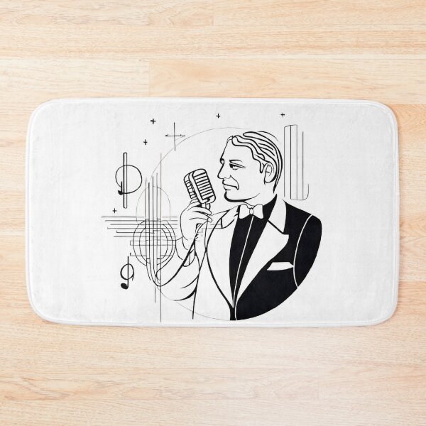Item preview, Enrico Caruso Aesthetic Singing with Musical Notes in the Background designed and sold by MinimalistHaven.