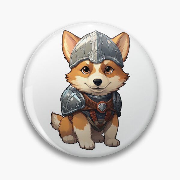 Item preview, Cute Warrior Dog v2 designed and sold by CatSithMother.