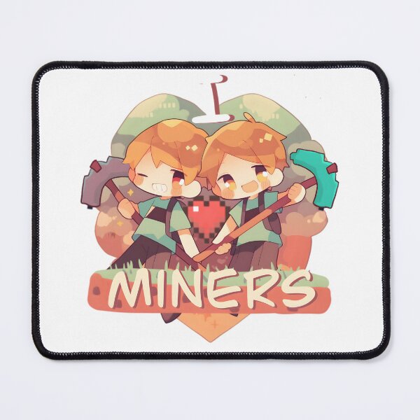 Item preview, I love miners Minecraft  designed and sold by bubblepop_art.