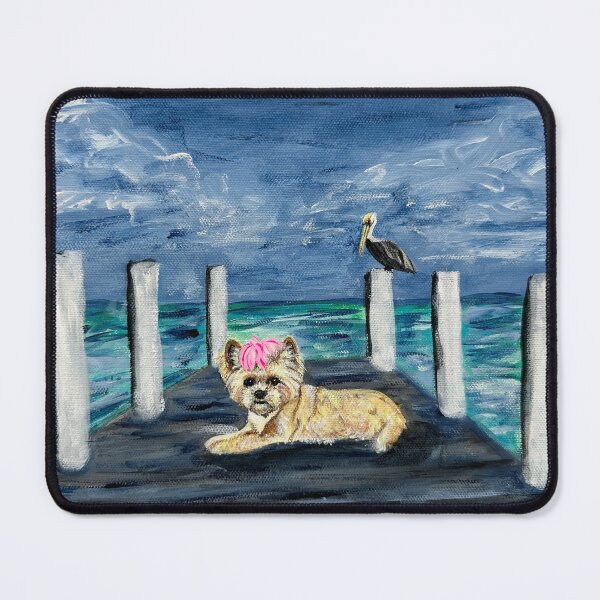 Item preview, Stylin Swifty Yorkie on Pelican Deck designed and sold by Amanda A. Anthony.