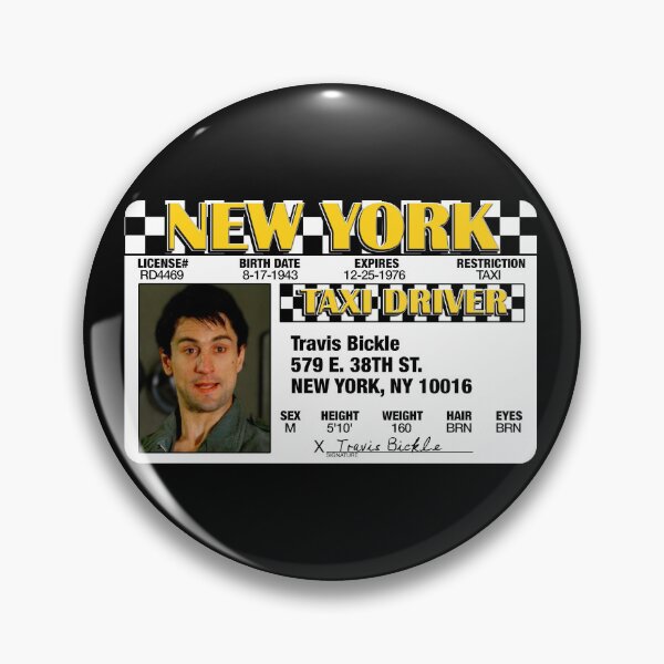 Item preview, Travis Bickle Taxi License designed and sold by acquiesce13.