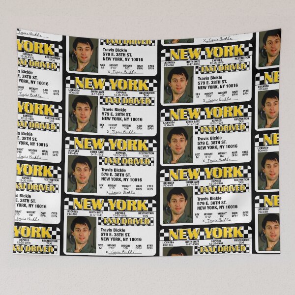 Item preview, Travis Bickle Taxi License designed and sold by acquiesce13.