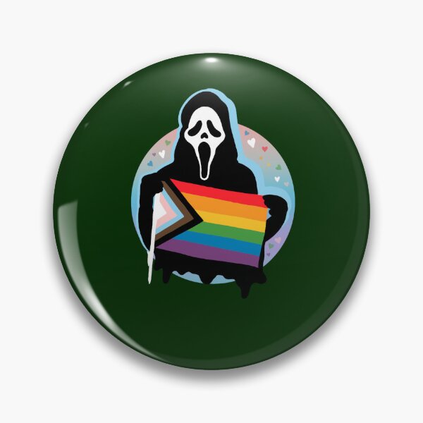 Item preview, Ghostface with Progressive Pride Flag  designed and sold by altenwerthhelen.