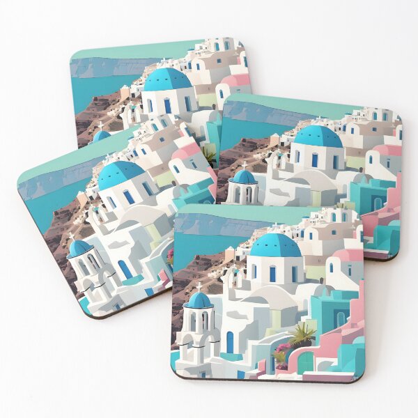 Item preview, Santorini Greece Art designed and sold by Studio-Pixel.