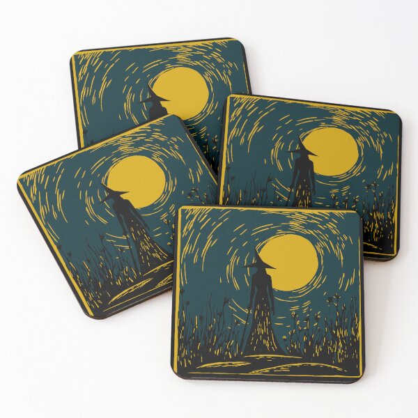 Item preview, Linocut Witch designed and sold by Texterns.