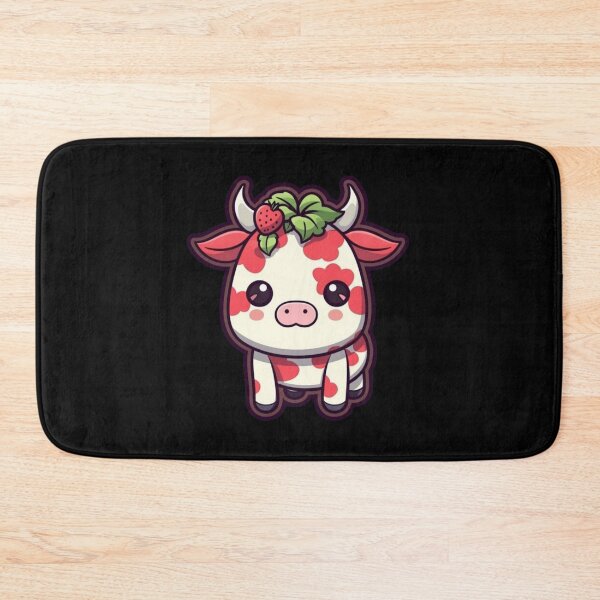 Item preview, Cute Red Strawberry Cow / Bull, Cartoon Style, Sticker Illustration designed and sold by art-max-jenner.