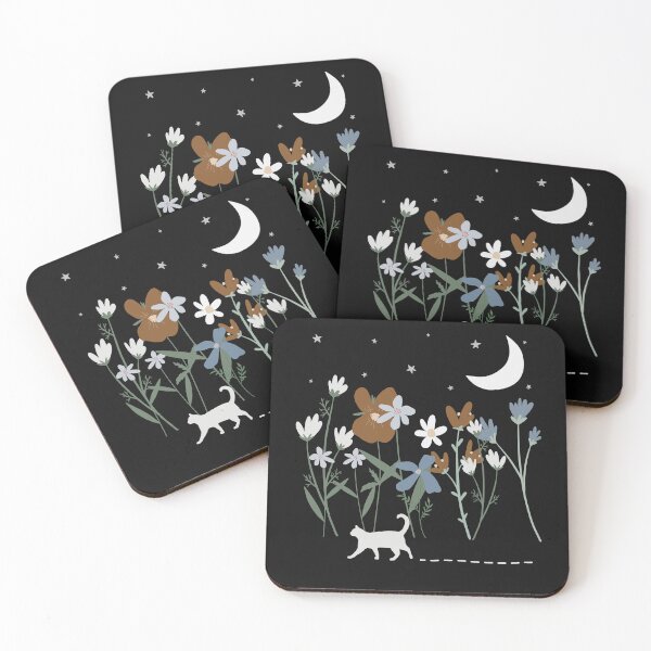 Item preview, Hand-Drawn Wild Cat in Floral Enchanted Forest designed and sold by XSYS.