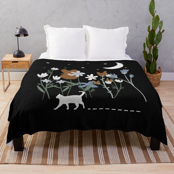 Item preview, Hand-Drawn Wild Cat in Floral Enchanted Forest designed and sold by XSYS.