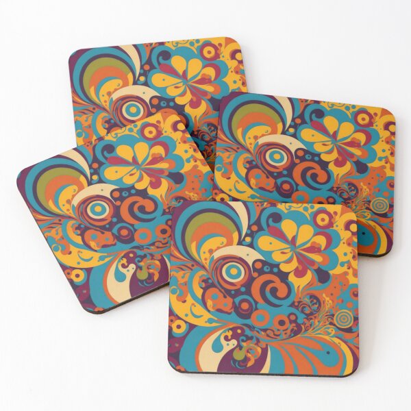 Item preview, Flower Power Colourful Flower Pattern designed and sold by druidwolfart.