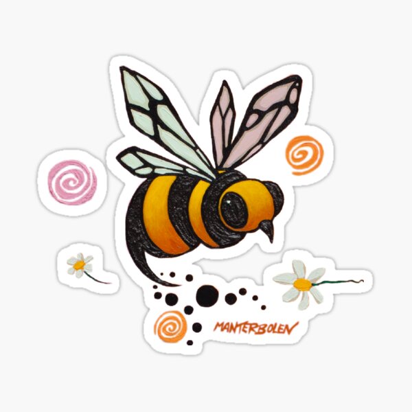 Bees (bee detail) Sticker