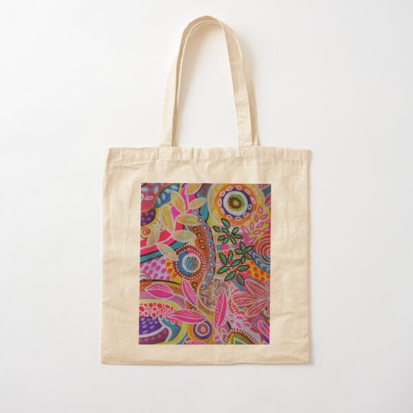 Hibiscus Hand Painted Jute Bag for Women -   Painted canvas bags,  Painted bags, Handpainted bags