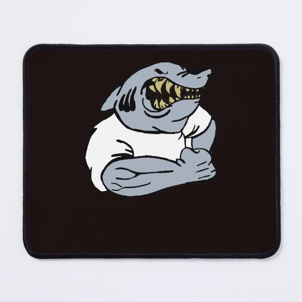 Item preview, Angry Cartoon Shark Custom Artwork Drawing designed and sold by ROBBAUGHMAN.