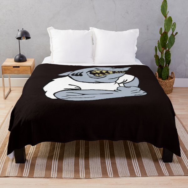Item preview, Angry Cartoon Shark Custom Artwork Drawing designed and sold by ROBBAUGHMAN.
