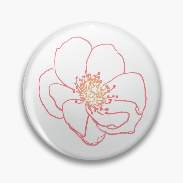 Item preview, Wild Rose Line Art In Pink designed and sold by Heathermarie321.