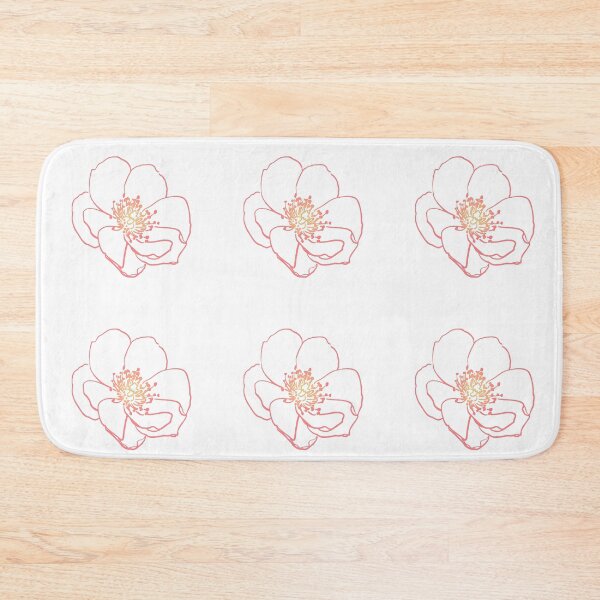 Item preview, Wild Rose Line Art In Pink designed and sold by Heathermarie321.
