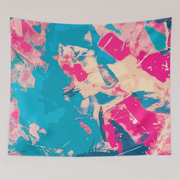 Item preview, Chromatic Fusion: Rose and Sky Brushstrokes designed and sold by GAP90.