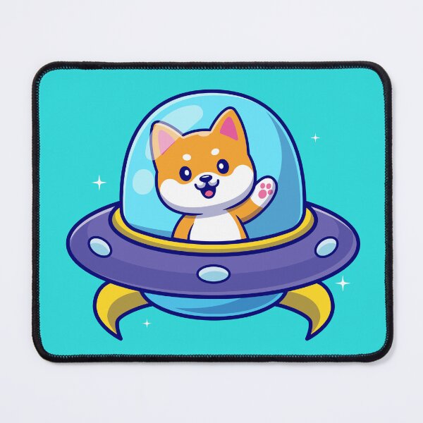 Item preview, Shiba UFO Adventure: A Pawsitively Alien Ride designed and sold by hjian8219.