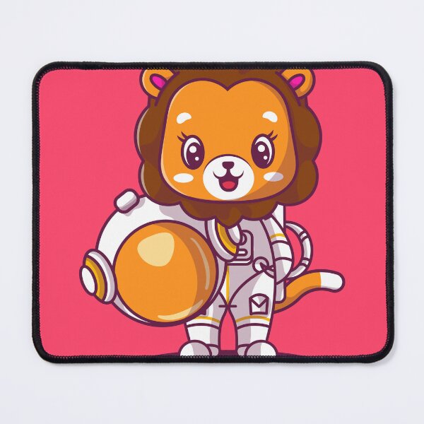 Item preview, Adventurous Lion: The Cute Astronaut Icon designed and sold by hjian8219.