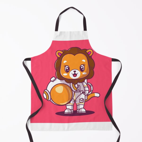 Item preview, Adventurous Lion: The Cute Astronaut Icon designed and sold by hjian8219.