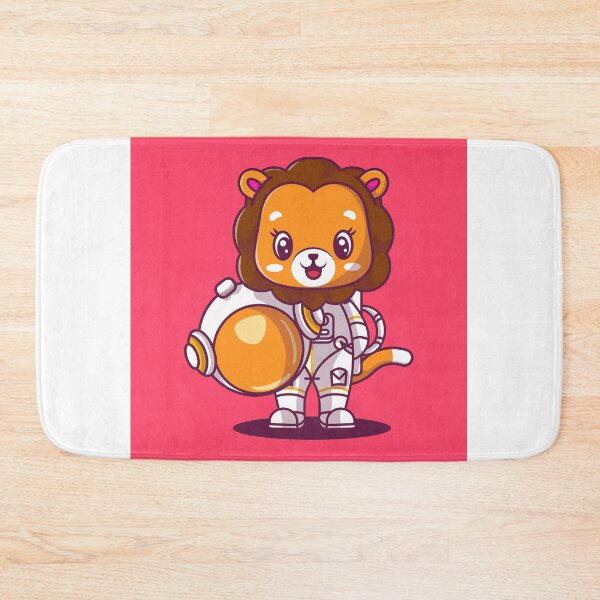 Item preview, Adventurous Lion: The Cute Astronaut Icon designed and sold by hjian8219.