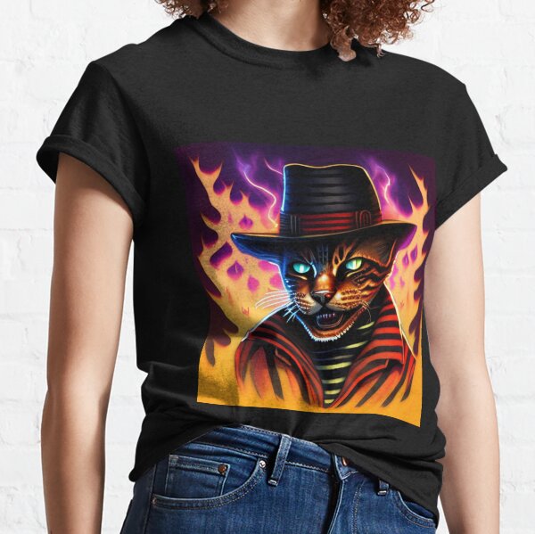 Freddy krueger cheap cat shirt