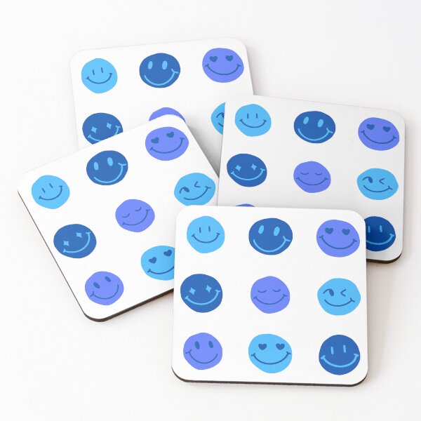 Item preview, Blue Smiley Faces  designed and sold by kathleensgrace.