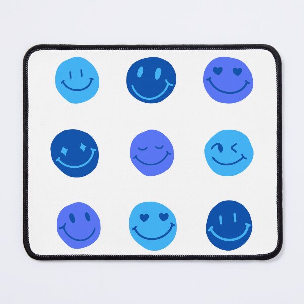 Item preview, Blue Smiley Faces  designed and sold by kathleensgrace.