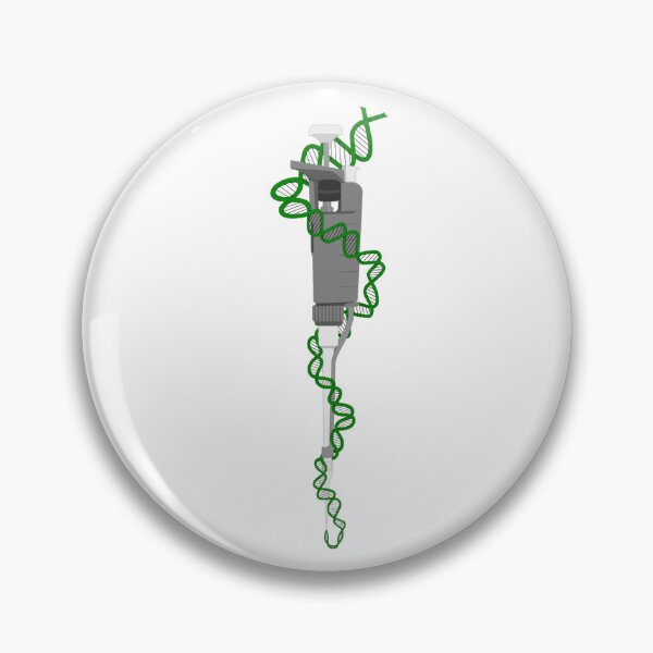 Item preview, Gray Micropipette with Green DNA designed and sold by emmacatwheels.