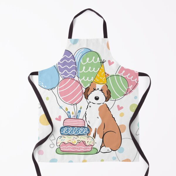 Item preview, Sable Aussiedoodle Aussie Doodle Dog Birthday Party designed and sold by Lulupainting.
