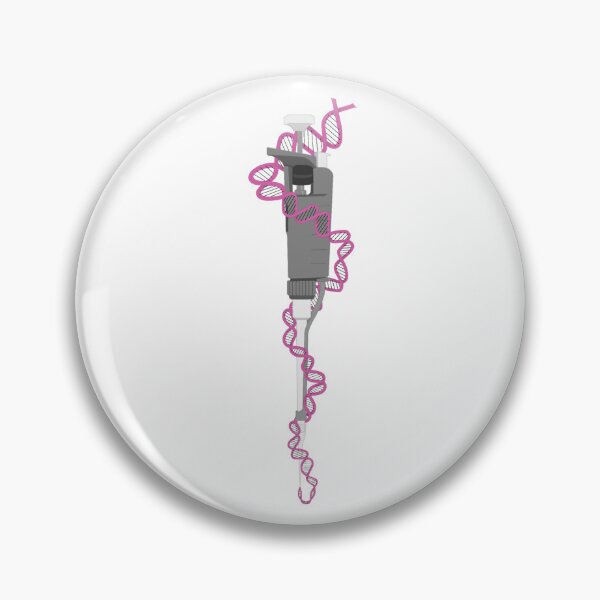 Item preview, Gray Micropipette with Pink DNA designed and sold by emmacatwheels.