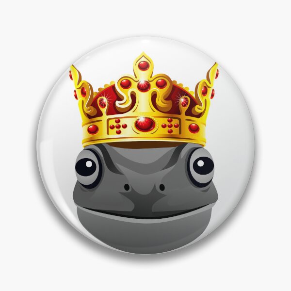 Item preview, illustration of the black frog king designed and sold by AmsaOza.