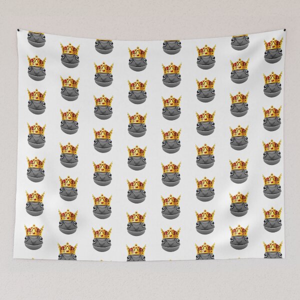 Item preview, illustration of the black frog king designed and sold by AmsaOza.