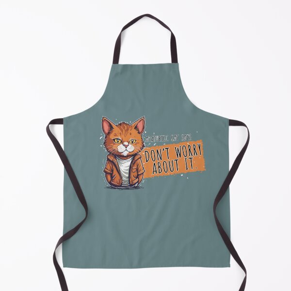 Item preview, Don't worry about it apathetic cat designed and sold by messy-nessie.