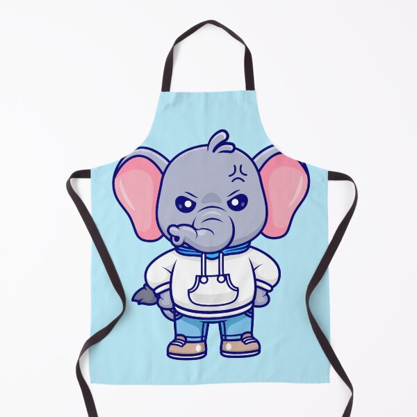 Item preview, Cute Angry Elephant in Hoodie: Cartoon Vector Icon designed and sold by hjian8219.