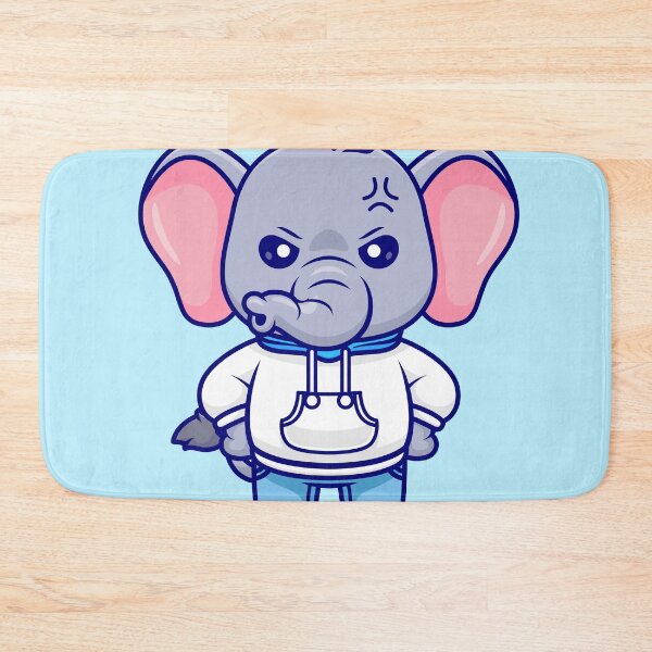 Item preview, Cute Angry Elephant in Hoodie: Cartoon Vector Icon designed and sold by hjian8219.