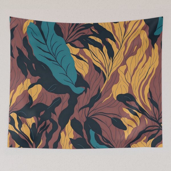 Item preview, a seam pattern with leaves colurful designed and sold by teerapol24.