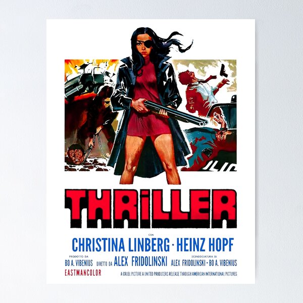 Vista previa del artículo con la obra «Thriller A Cruel Picture Classic Póster», diseñado y vendido por Urifin.