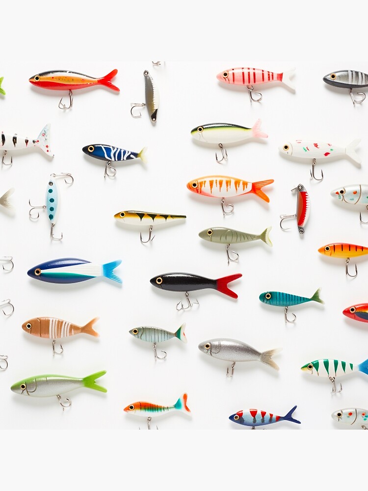 Fishing lures Art Board Print for Sale by DiveIntoDesigns