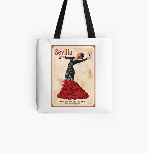 Seville April Fair All Over Print Tote Bag