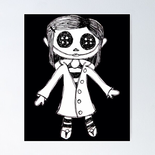 Coraline Merch Poster Art Wall Poster Sticky Poster Gift For Fan