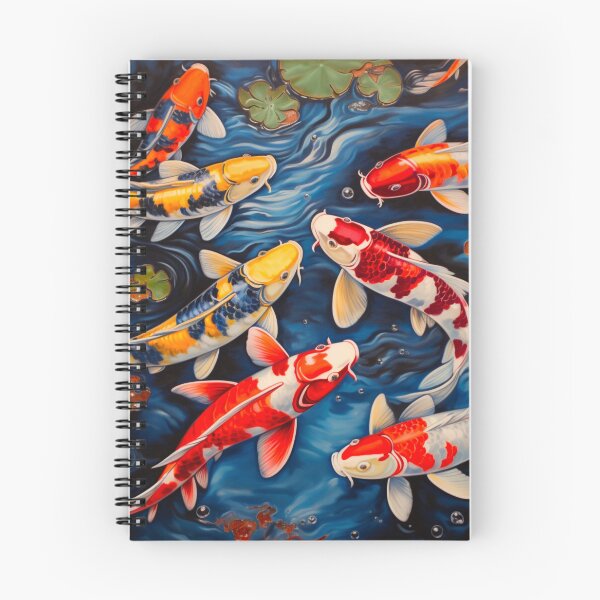 Artikelvorschau, Bunter Koi-Teich entworfen und verkauft von DiveIntoDesigns.
