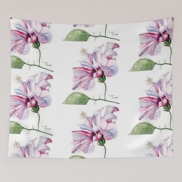 Item preview, Pink Hibiscus Flower in watercolor designed and sold by esvb.