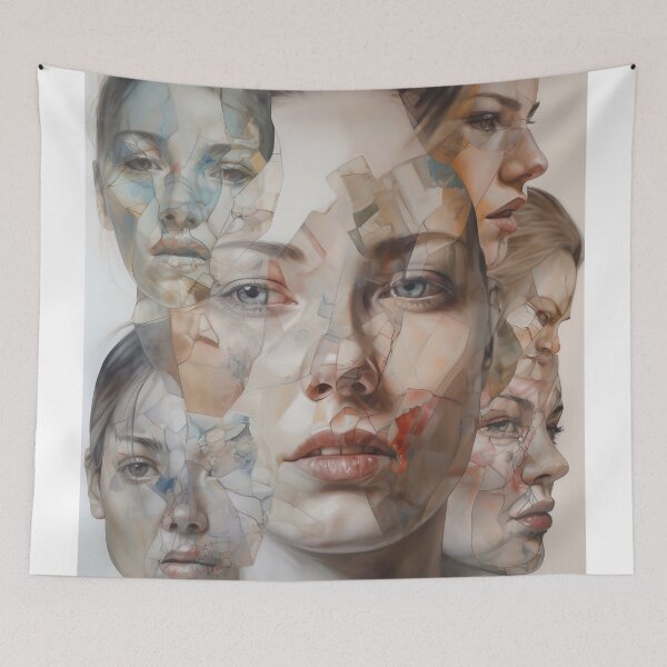 Item preview, female faces designed and sold by ururuty.