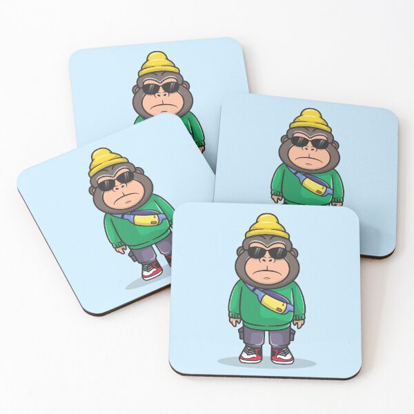 Item preview, Cute Cool Gorilla with Hip Style: Cartoon Vector Illustration designed and sold by hjian8219.