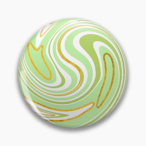 Item preview, Gold and peridot marble designed and sold by nherbst.