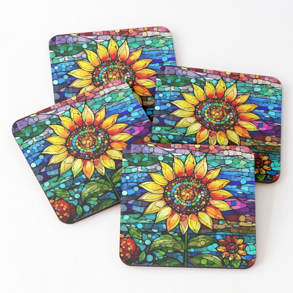 Item preview, Stained Glass Sunflower Graphic Design designed and sold by Hearts Of Appalachia.