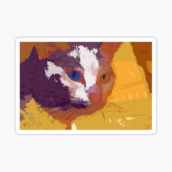 Item preview, Odd-eyed calico designed and sold by B. Randi Bailey.