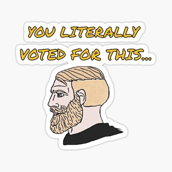 Gamer Yes Chad Meme - Meme - Sticker