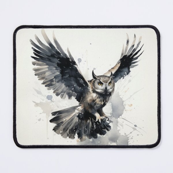 Item preview, Night Owl Illustration in Black Ink designed and sold by solrevolver.